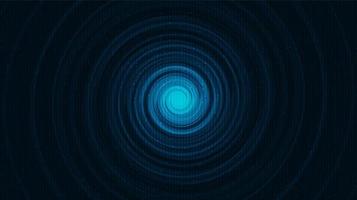 Modern Teleport Warp Spiral Technology on Blue Background vector