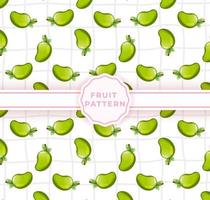 Cute mango seamless pattern. Cute fruits pattern vector