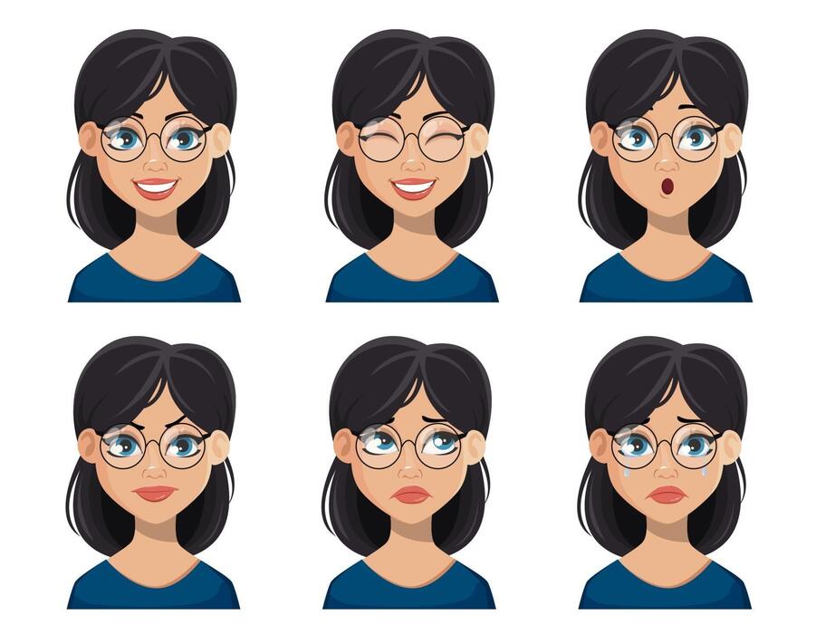 Facial Expressions Vector Art, Icons, and Graphics for Free Download
