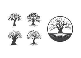 vector de plantilla de diseño de icono de árbol