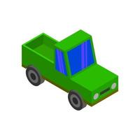 Isometric Car On White Background vector
