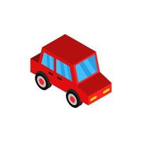 Isometric Car On White Background vector