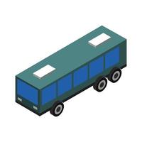 City Bus Isometric vector