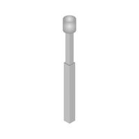 Street Light Isometric On Background vector