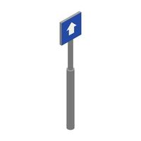 Isometric Road Symbol vector