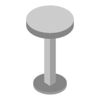 Isometric Coffee Table On Background vector