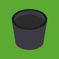 Isometric Trash on background vector
