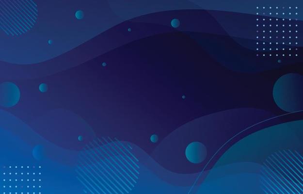 Fluid Wavy Abstract Blue Background