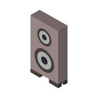 Isometric Woofer On Background vector