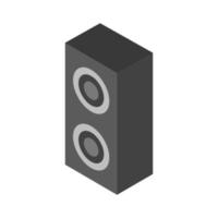 Isometric Woofer On Background vector