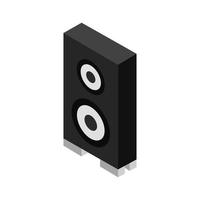 Isometric Woofer On Background vector