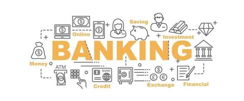 Banking vector banner