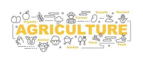 Agriculture vector banner