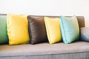 Pillow on sofa photo