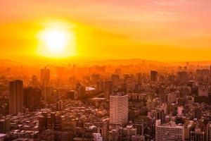 vista aérea, de, taipei, ciudad, taiwán foto