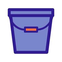 Bucket outline icon. Vector item from set, dedicated to cleaning and hygiene.