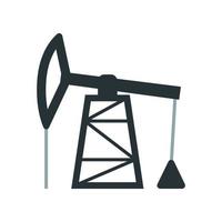 Oil production icon. Element from the set dedicated to oil and gas production, processing and transportation. vector