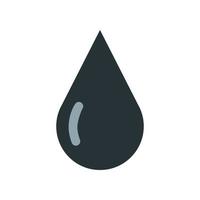 Oil drop icon. Element from the set dedicated to oil and gas production, processing and transportation. vector