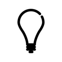 Light bulb outline icon. The item from set dedicated marketing, as well as related goods and services. Interrupted lines vector. vector