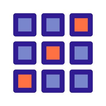 2d array outline icon. Vector item from set, dedicated to Big Data and Machine Learning.