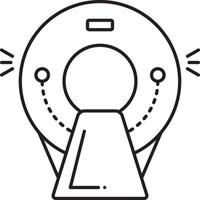 Line icon for ct scan vector