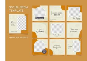 Social Media Fashion Women Template Puzzle Post vector