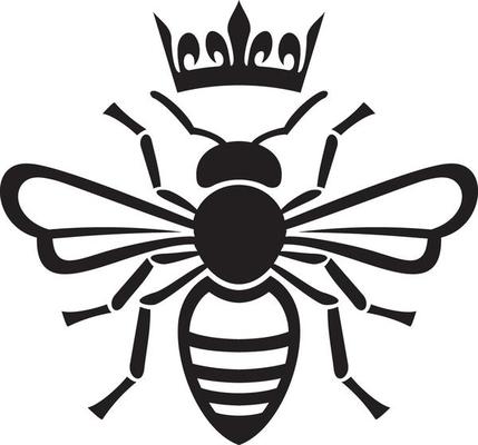 bee queen with crown