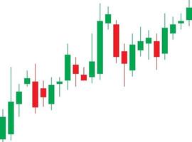 candlestick graph bar vector