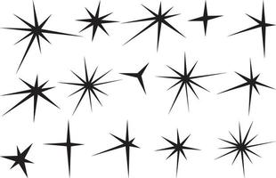 sparks collection icons vector