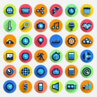 icon set digital device vector