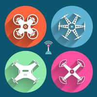 drones vector illustrate