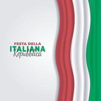 Republic Day of Italy poster vector