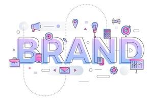 Business Word Brand vector