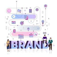 Business Word Brands vector