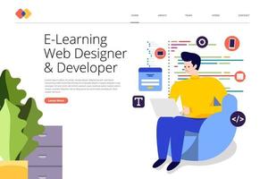 Web designer and Developer vector