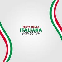 cartel del día de la república italiana vector