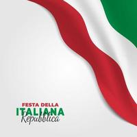 Italian Republic Day poster vector