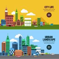 city landscape illustrations vector