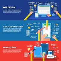webdesign banner illustrations vector