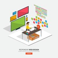 responsive web design vector