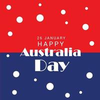 illustration of a background for Happy Australia Day. vector