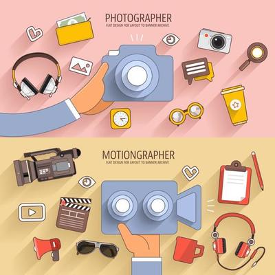 digital marketing video content illustrations