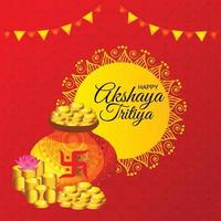 Festival Of Akshaya Tritiya celebration banner vector