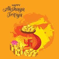 Festival Of Akshaya Tritiya celebration banner vector