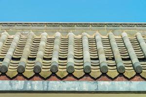 Roof at temple chinese style photo