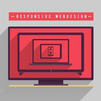 ilustraciones de diseño web responsive vector