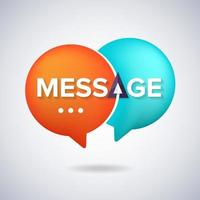 Balloon message illustrations vector