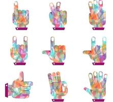 Hand Shape Gesture vector