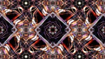 Glowing Digital Matrix Illusion Kaleidoscopic Loop Pattern video