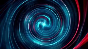 Blue-Red Shine Color Concentric Endless Swirling Loop video